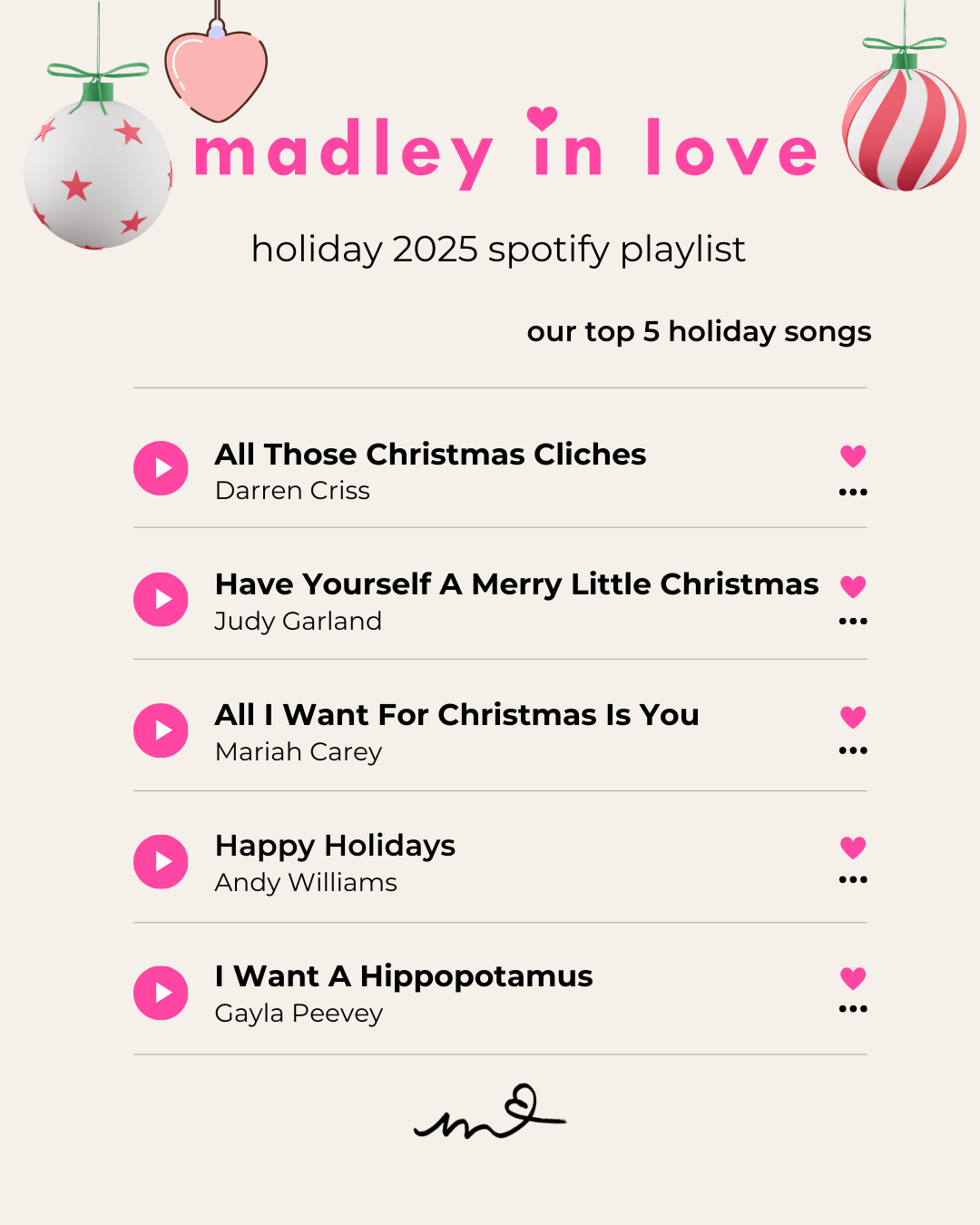 have yourself a madley little playlist