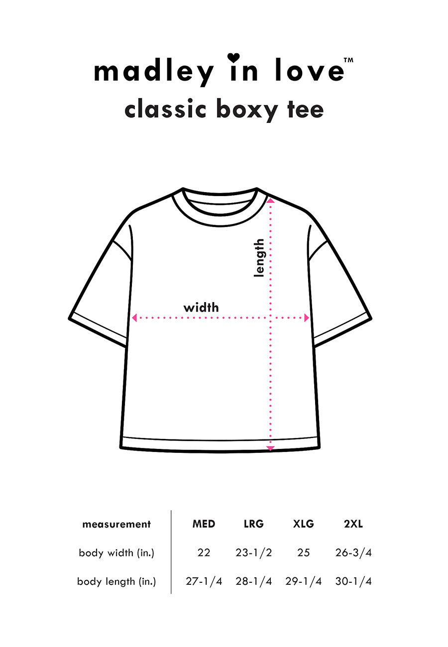 madley in love™ - classic boxy tee