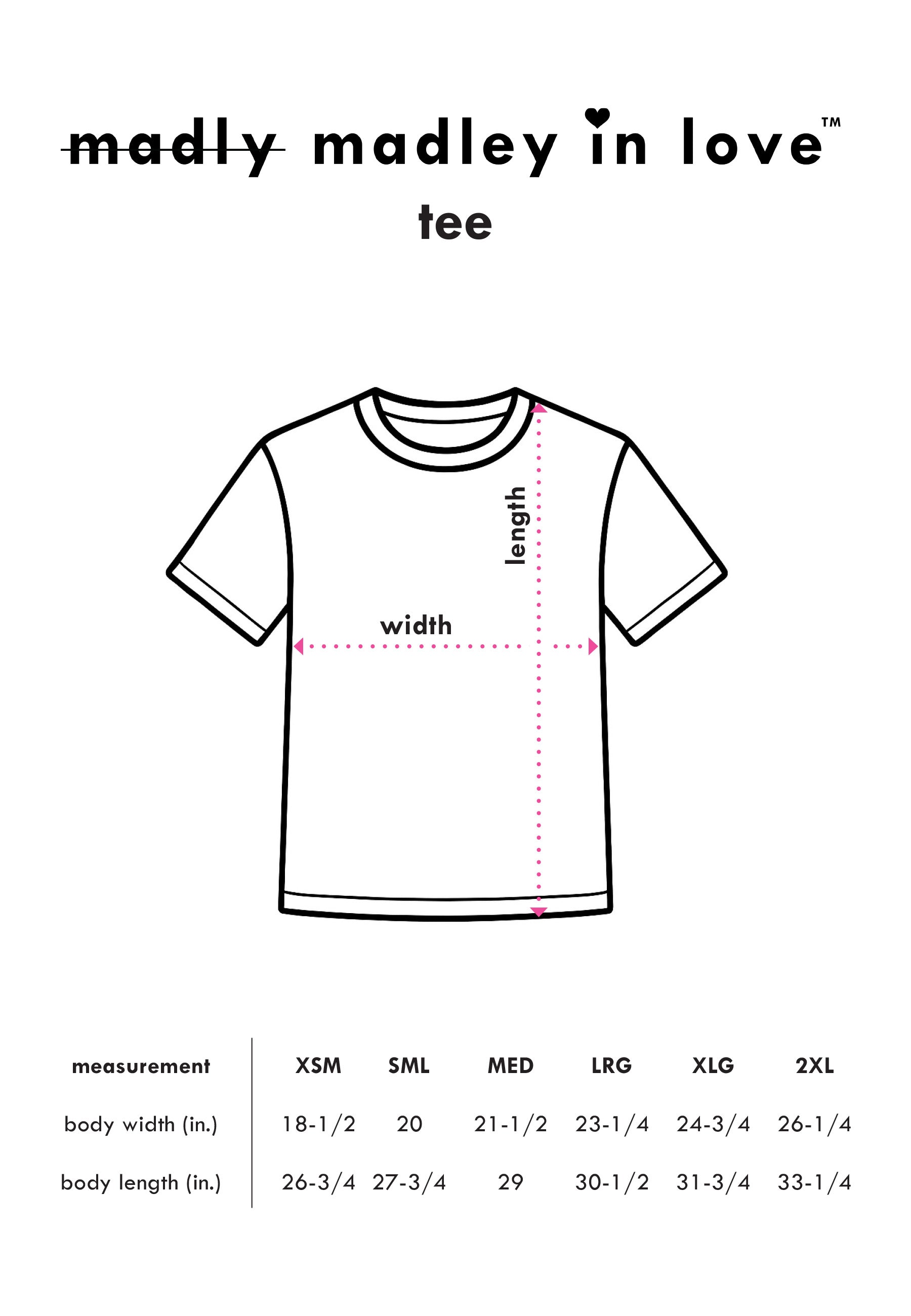 madly madley in love™ - tee