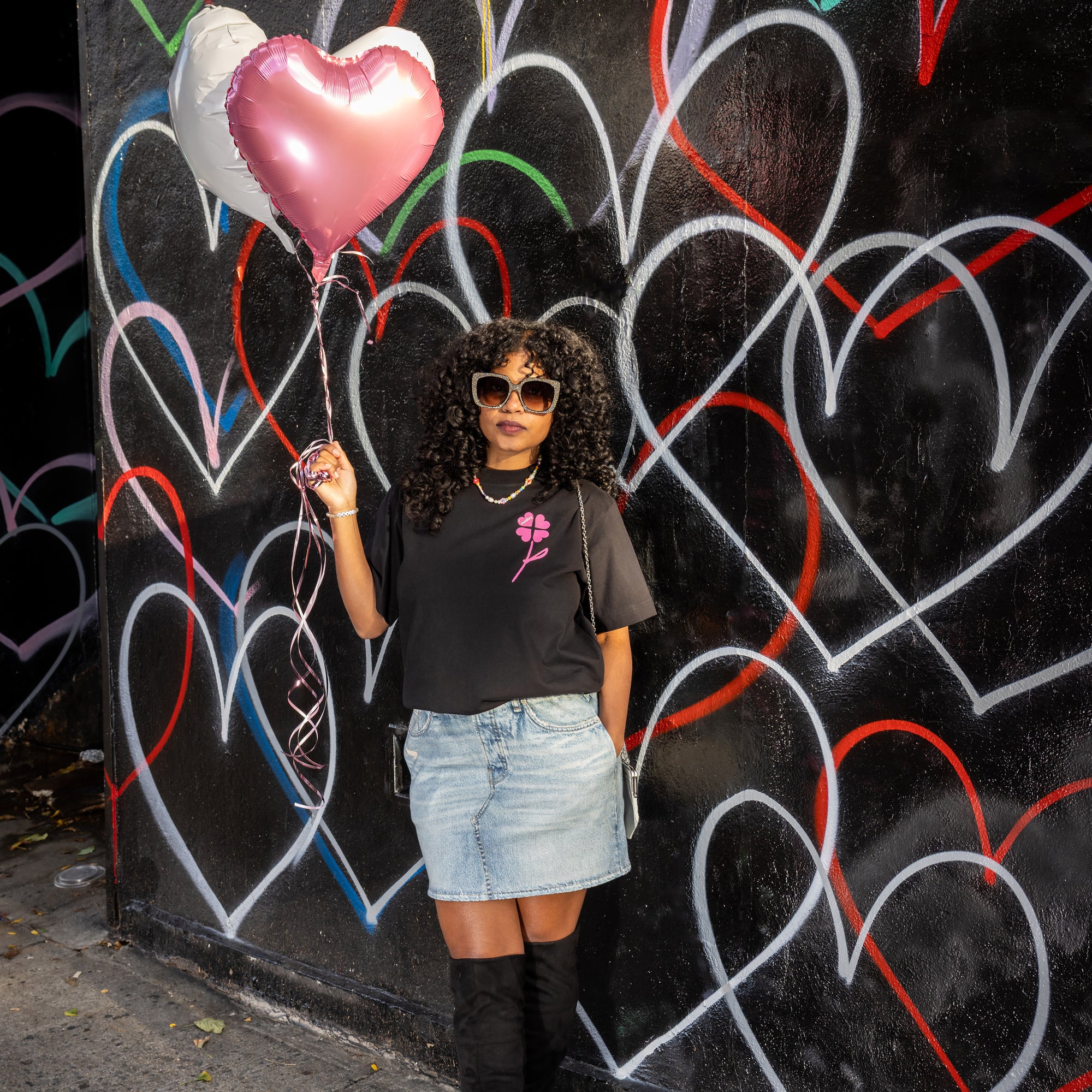 pocket flower - boxy tee